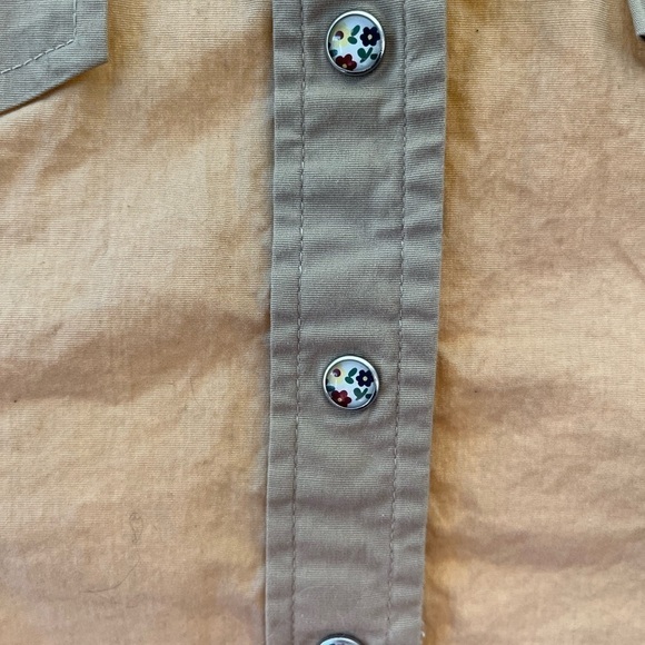 Roxy cowboy western button up long sleeve pearl buttons size small. - Picture 2 of 4